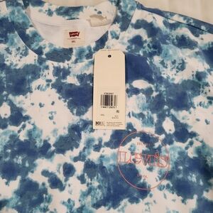 Levi's Blue Tie-Dye Big & Tall Sweater
